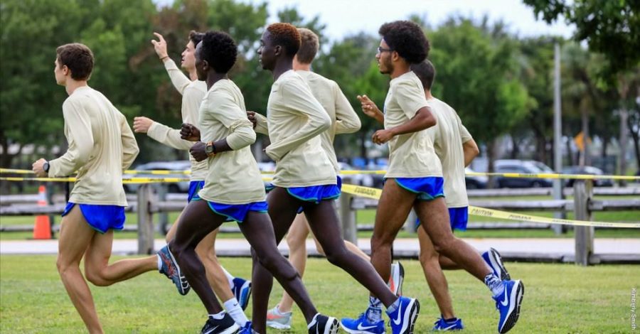 EN Photo by Bret Munson // The men's cross country team placed first and the women's cross country team placed second at last weekend's USF Invitational.