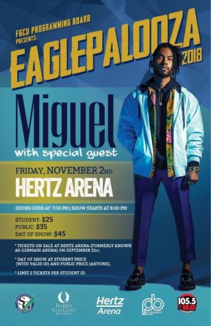 Miguel to perform at Eaglepalooza 2018