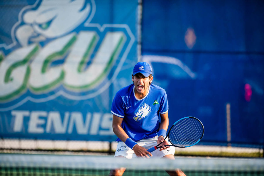 EN Stock Photo // In their first outing of the season, mens tennis impressed as freshman Guglielmo Stefanacci played well in both singles and doubles action.