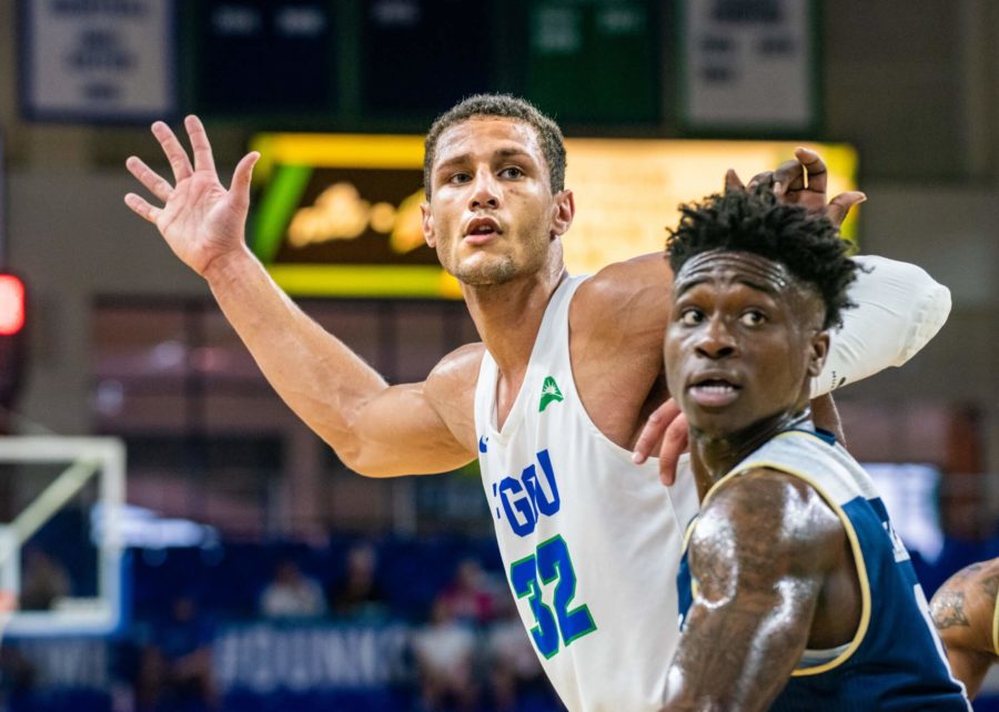 EN Photo by Julia Bonavita // Justus Rainwater was the lone Eagles selected to the FGCU Classic all-tournament team, as FGCU finished the weekend with a 72-57 loss to Georgia Southern.