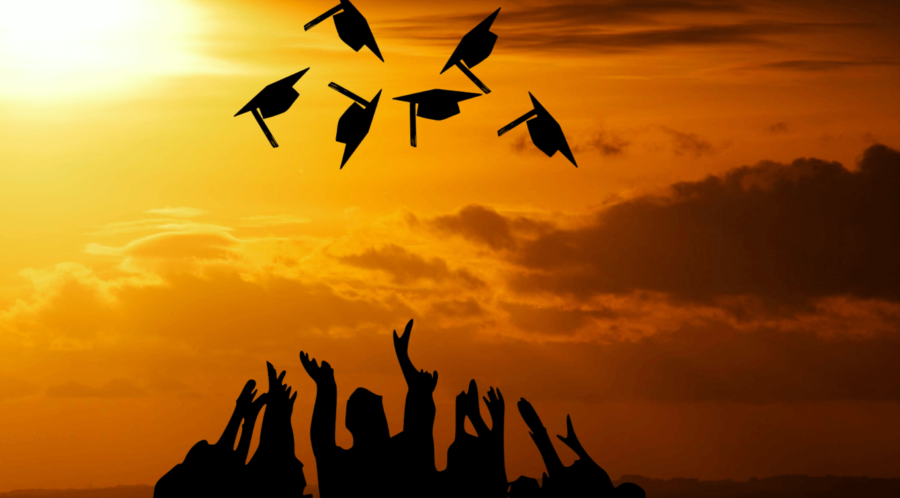 Photo courtesy of creative commons. Students throw their caps into the air after graduating. On Tuesday, Mar. 17 the Florida Board of Governors announced that online instruction will continue through the Spring Semester and that Spring commencement ceremonies are canceled. 