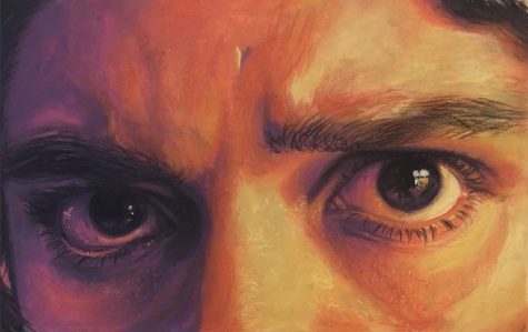 Ash Cohen created Eyes of Mars, 2022, using soft pastel. He won the Art Galleries Award of Excellence last year and was able to have his art printed on t-shirts and sketchbooks. Photo courtesy of Ash Cohen.