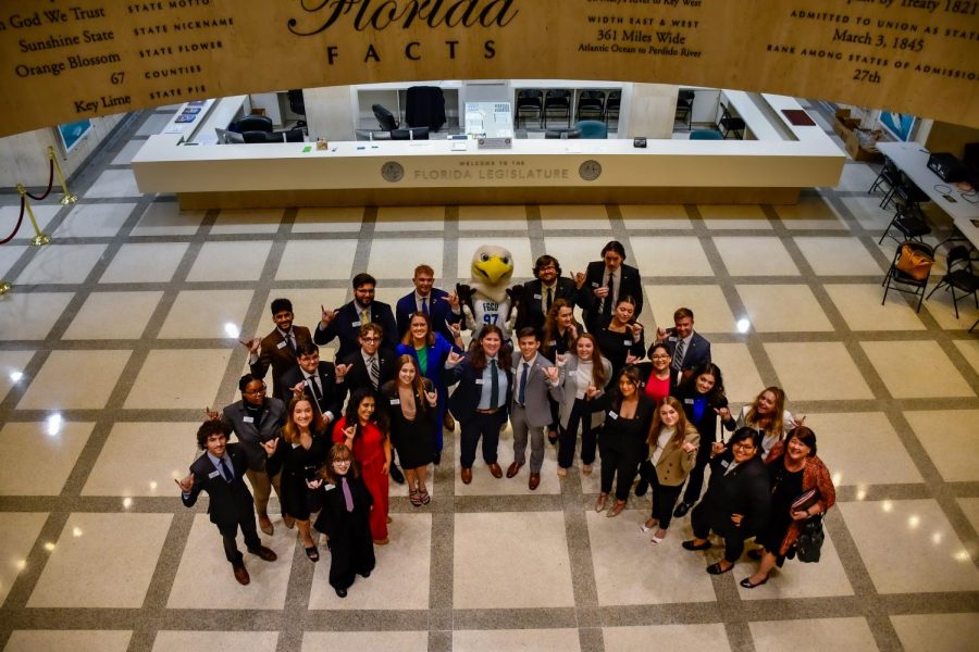Students went to the Floridas capital to discuss important topics about the university with Floridas legislators for FGCU Day at the end of March. Photo courtesy of Tyler Varnadore