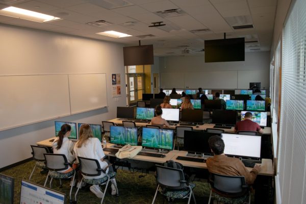 One of the two computer labs on campus located in Lucas 303.