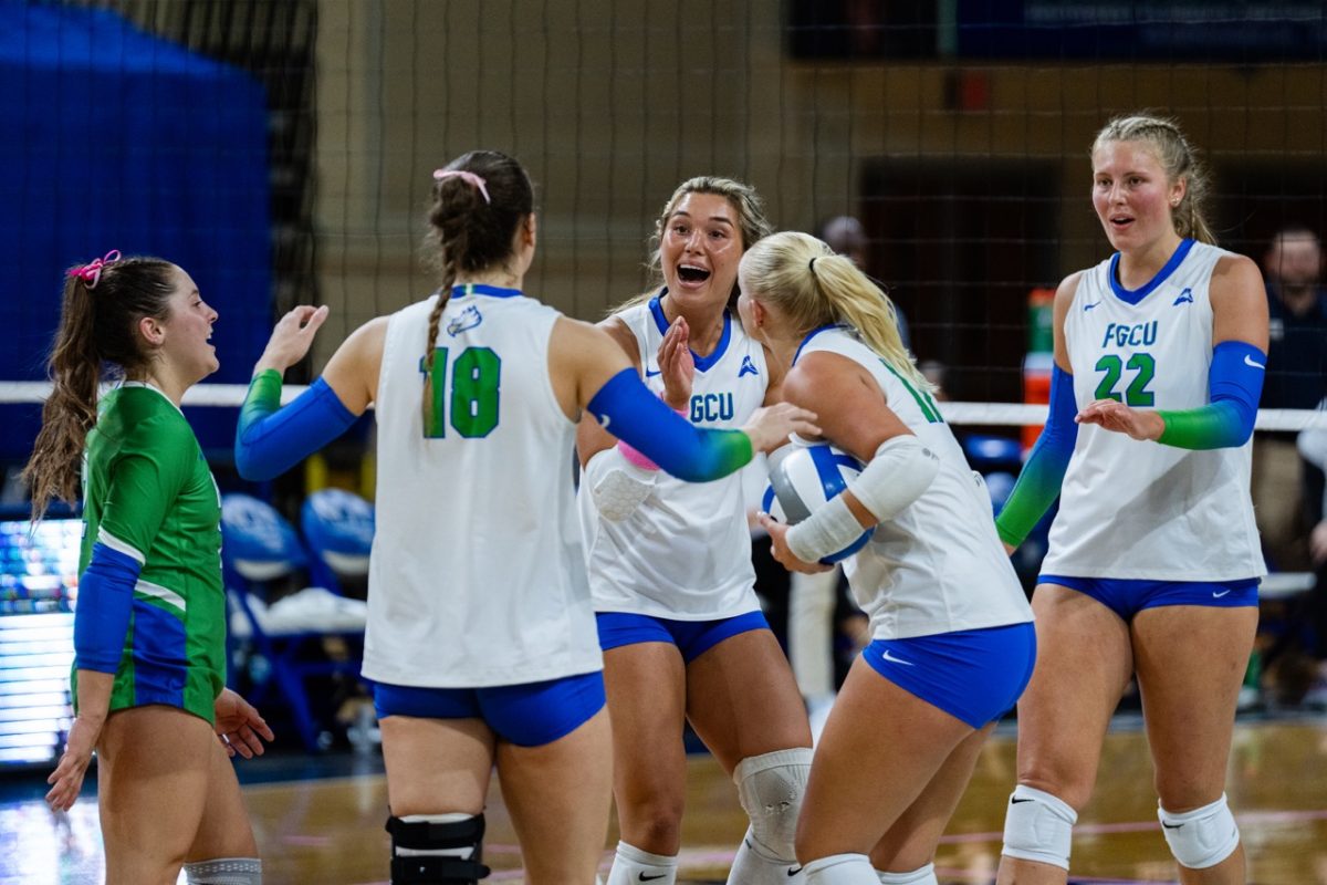 FGCU defeated FIU 3-2 in a non-conference game on Tuesday October 17, 2023. Photo by