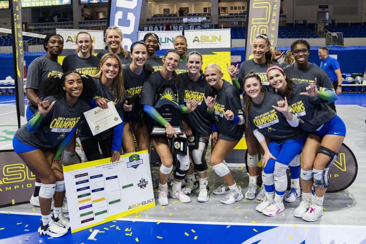 FGCU+Volleyball+Captures+Third+Consecutive+ASUN+Title+By+Sweeping+Lipscomb